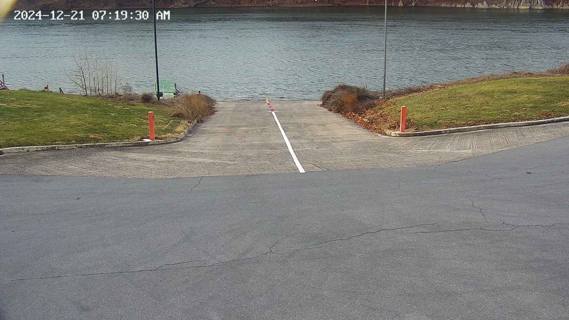 A view of the Potomac River looking out over the Potomac Fish and Game Club boat ramp