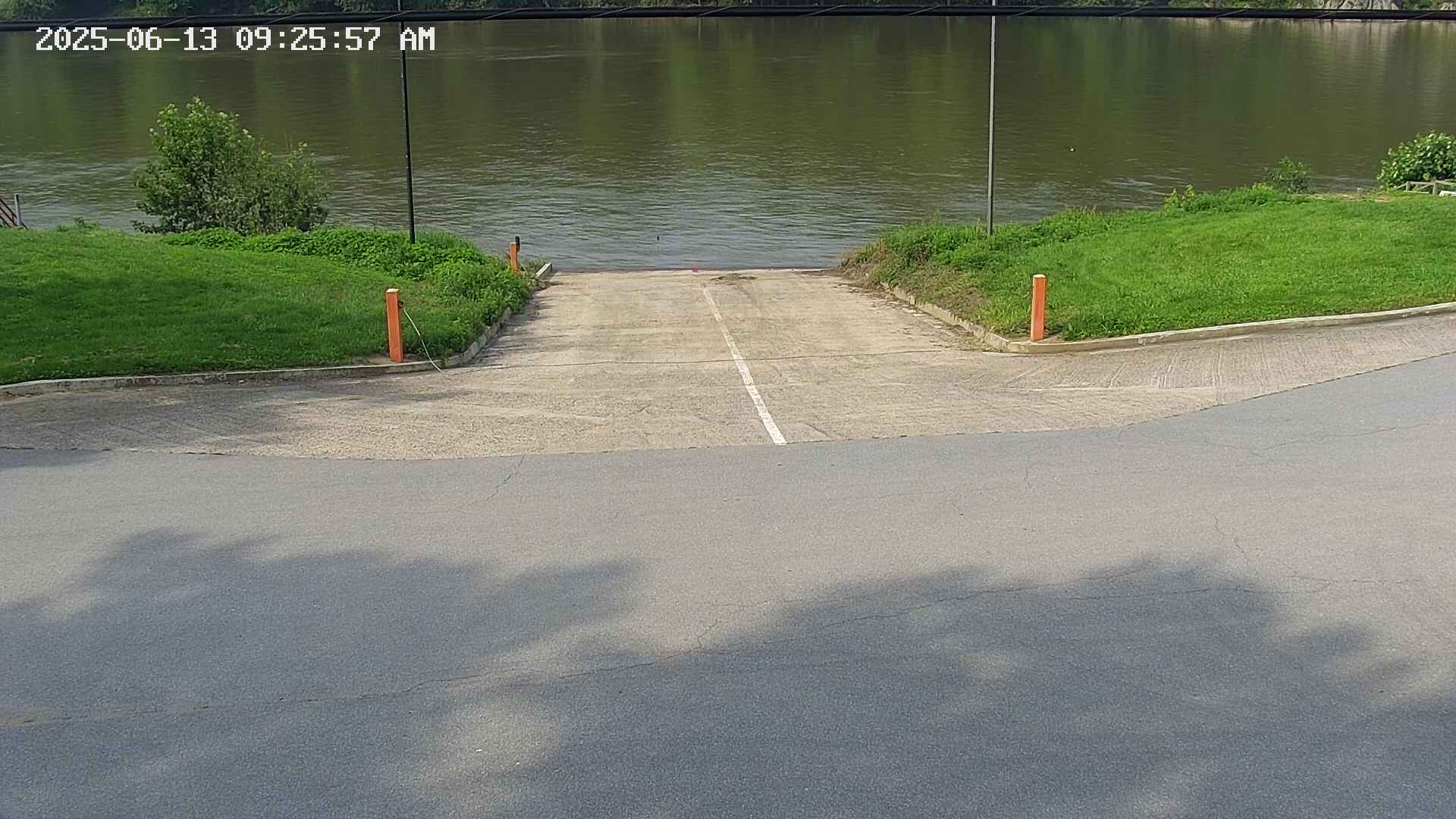 A view of the Potomac River looking out over the Potomac Fish and Game Club boat ramp