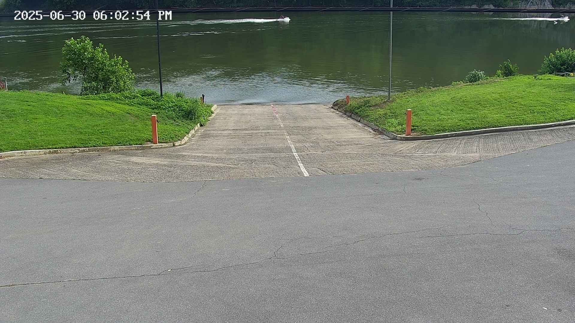A view of the Potomac River looking out over the Potomac Fish and Game Club boat ramp