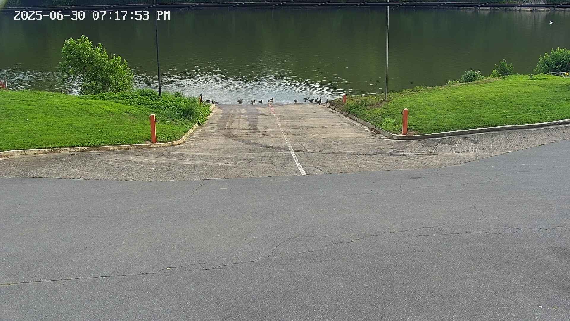 A view of the Potomac River looking out over the Potomac Fish and Game Club boat ramp