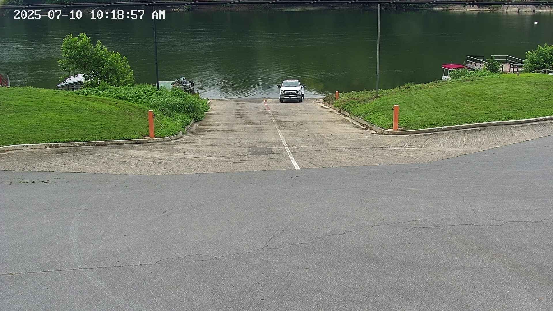 A view of the Potomac River looking out over the Potomac Fish and Game Club boat ramp